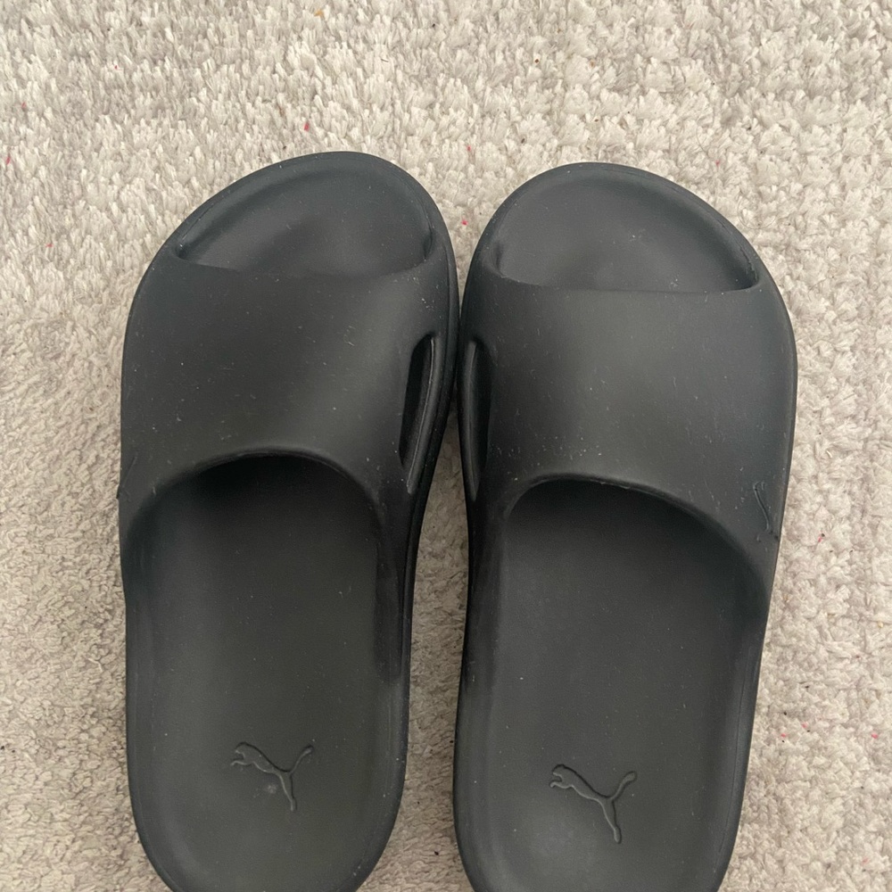 Puma Black Slide Sandals
